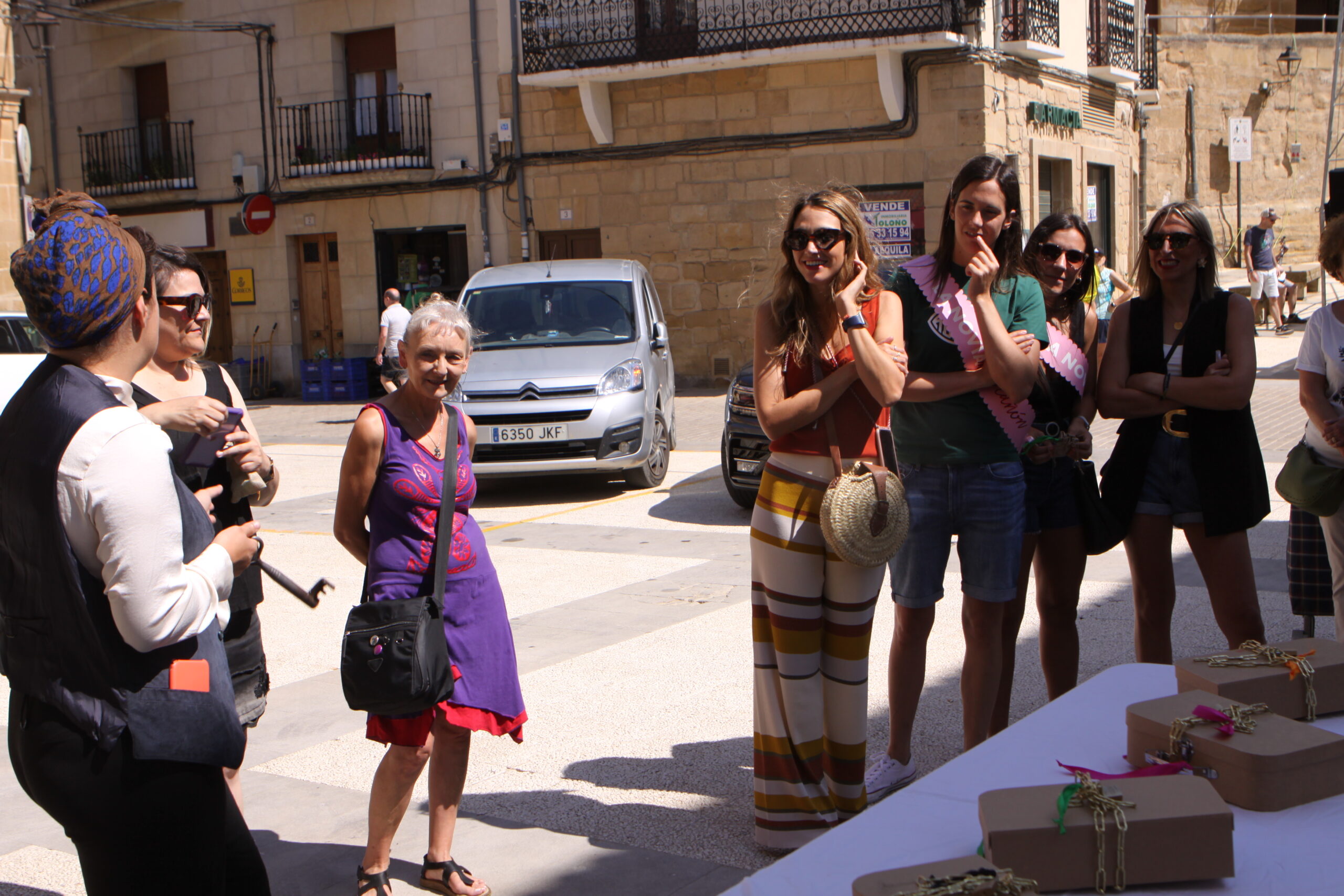Los jugadores del Street Scape organizado en Labastida este 2 de julio para el día de la adr de Rioja Alavesa